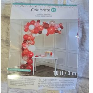 Celebrate It Red and White Balloon Arch Kit